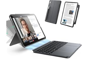 ESR for iPad Air 11" (M3/M2) & 10.9" (5th/4th Gen) Case with Keyboard, Magnetic Detachable Keyboard, Portrait/Landscape Modes, Large Click-Anywhere Trackpad, Backlit Keys, Shift Series, Dark Gray