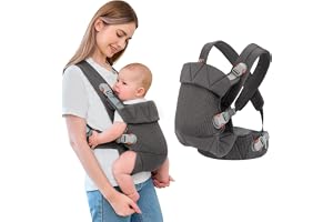 IULONE Bärsele Från Nyfödda Ergonomisk Baby Carrier Sling Bärväska för Småbarn Multifunktionell Toddler Carrier Fram- och Baksida Bärselar för Nyfödda Småbarn