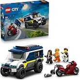 LEGO City Polis Mahkum Nakliye Aracı 60479-6 Yaş ve &Uuml;zeri &Ccedil;ocuklar i&ccedil;in Polis Memuru ve 2 Haydut Minifig&uuml;r&uuml; İ&ccedil;eren Yaratıcı O