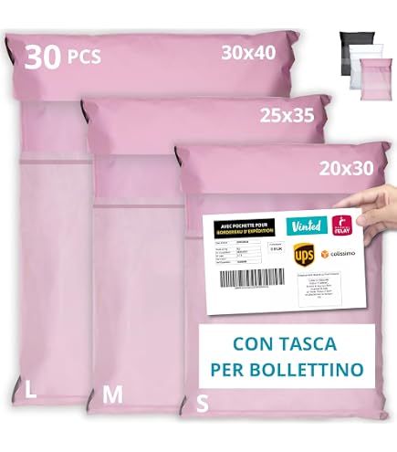 Buste in plastica con soffietto sul fondo