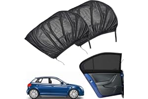 CHENYOYANGFEN 2 Pcs Side Window Shade for Car,Sun Shade Blocking Mosquito Net car window shade,sun shades for car windows kids Car Rear Window Sunshades car window cover Car Blinds Fits Most Vehicles