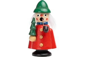‎SIKORA SIKORA Kuttenmännchen Mini Räuchermännchen aus Holz Räucherfigur Deko Weihnachtsfigur - RM-K, Farbe/Modell:K05 Förster rot, Höhe in cm:Höhe ca. 9 cm