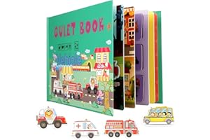TOPJOWGA Montessori Quiet Book, Jeux Montessori Jouet Éducatif, Éducatif Préscolaire, Livre de Puzzle Jeu de Réflexion, Jouet Educatif D'activités Livre Silencieux pour Enfants Âgés de 3 Ans et Plus