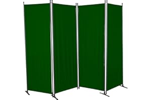 ‎ANGERER FREIZEITMÖBEL GMBH Angerer Freizeitmöbel GmbH Paravent - Raumteiler & Raumtrenner Sichtschutz - Outdoor Paravent für Windschutz & Schatten auf Balkon (4-teilig, Swingtex grün)