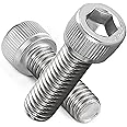 AMLOOPH M3 Screws, M3 X 5mm Allen Socket Head Cap Screws/Bolts - 3mm Diameter Fully Threaded M3 Bolts 5mm A2 Stainless Steel Long Hex Socket Bolt Coarse (Pack Of 20)