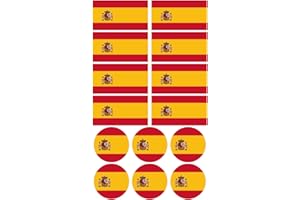 Haberdashery Online 28 Pegatinas de la Bandera de España. Stickers para Bicicletas, Motos, Accesorios (ESPAÑA)