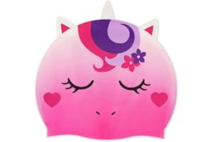 Legami - Cuffia Nuoto, Cuffia Piscina Bambina, Bambini 4-10 Anni, Facile da Indossare, in Silicone, Swimming Cap, Ottima Tenuta