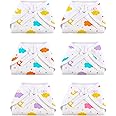 superbottoms Basic Langot For New Born Baby Pack Of 6 | 100% Pure Cotton Double Layered Langot | Extra Soft & Breathable Nappy | Fits Babies From Medium To Large | Up To 5 Kg (0-6 Months)