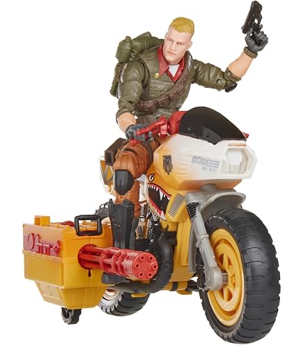 G.I. Joe: The Rise of Cobra Exclusive M.A.R.S. Troopers Action Figure Snake Eyes with Arashikage Cycle