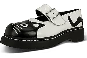 T.U.K. Kitty Combat Leather Boot - Botas de Mujer - Vegano Negro