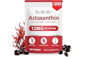 LINIZANJIIY Astaxanthin 12mg 120 Softgels, Premium Astaxanthin Antioxidant Supplements with Antioxidant Activity, Supports Eye, Skin, Immune, Internal Circulation