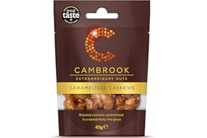 C CAMBROOK EXTRAORDINARY NUTS Cambrook - Caramelised Cashews, 45g Bag