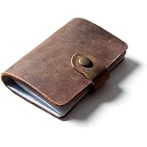Kredi Kartlık Hakiki Deri İ&ccedil;i Şeffaf 10 B&ouml;lmeli Hediyelik Kartlık Kartvizitlik 9 x 7 cm (Taba)