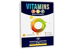 BALANCE FEEL YOUR SELF VITAMINA C+D3+K2-60 COMPRESSE MASTICABILI, GUSTO ARANCIA | Vitamina C 1000mg | Vitamina D 2000 ui | Vitamina D3 K2 | Vitamina C Masticabile | Vitamina C Bambini | Vitamina D Bambini | Made in Italy