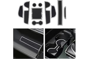 CDEFG Compatible with Mazda CX-30 CX30 2019-2021 2022 Rubber Mats, Non-Slip Mats Centre Console Anti-Slip Cup Drink Holder Rubber Mat Armrest Storage Pads Door Slots Car Interior Accessories (White)