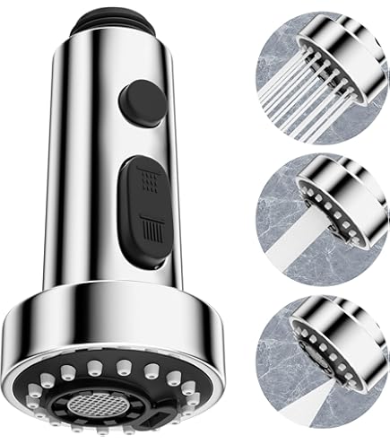 Frullatore 3 In 1 Ugello Spruzzatore Per Rubinetto Cucina - 3 Funzioni, 9 Adattatori, Nero, In Plastica Resistente Cuphead Switch - Foto 6