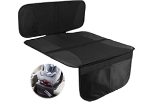 MINZHI Protettore Di Sedili Auto,Protezione Sedile Auto Bambini,Protezione Sedile Auto,Protezione Antiscivolo Per Seggiolino Auto,Imbottitura Per Seggiolino Per Bambini Antiscivolo(nero)