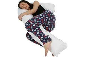 GB TEXTILE L Shaped Pillow - Best Pregnancy Maternity Use Pillow, Full Comfort Body Support