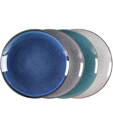 Ciotole Porcellana UNICASA 750ml - Set 4 Pezzi Per Zuppa E Insalata | Design Bohemien Colorato - Foto 8