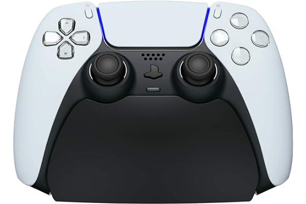 playvital Support pour ps5 Porte Manette Accessoire Socle pour ps5 Controller Stand Holder avec Coussinet Antidérapant-Noir