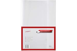 Pack of 10 A4 Clear Exercise Book Covers by Janrax