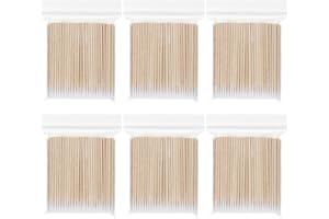 TAFACE 600 spitze Wattestäbchen, verwendbar für Tätowierungen, Augenbrauen-Tätowierungen, Schönheitsmaniküre, Entfernen des inneren Eyeliner, Einweg-Reinigungs-Wattestäbchen