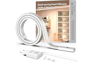 ‎SIBI LIGHTING SIBI LIGHTING LED Unterbauleuchte 1M, Dimmbar Led Lichtleiste Küche Selbstklebend, Flexibel Silikon LED Strip Streifen inkl. 24V Netzteil für Küche, Büro, Schlafzimmer, Wohnzimmer