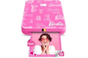 KODAK Barbie x Step Slim Imprimante Photo Mobile Instantanée sans Fil – Photos Zink 2x3” Autocollantes iOS/Android Via Bluetooth – Style Signature