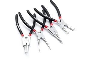 EISENWOLF Falontech Lot de 4 pinces pour circlips YT Pince à circlips 6"