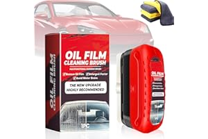 FYANER Automotive Oil Film Cleaning Brush, Removedor De Película De Aceite Para Vidrio, Limpiador De Vidrios De Automóvil Con Esponja, Tabla De Limpieza De Vidrio
