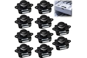 DELAMIYA Serrature per camper 10 pezzi, blocco push lock, serratura per camper, push button catch door lock, cabinet Locks, Portable Push Lock, per camper roulotte, furgone, motorhome yacht ship boat