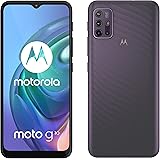 Motorola moto g10 (6,5"-Display, 48-MP-Kamera, 4/64 GB, 5000-mAh, Dual-SIM, Android 11) Aurora Grey, inkl. Schutzcover + KFZ-