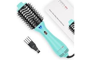 One-Step Brosse Soufflante, PARWIN PRO BEAUTY Sèche-Cheveux Volumisant, Brosse Ovale 4-en-1, Soins Ioniques, pour le Volume et la Mise en Forme, 1000 Watts (Vert Clair)