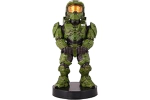 Cableguys Figurine Gaming Halo Infinite Master Chief Spartan John-117 - Accessoire support manette ou smartphone - Câble USB - 20 cm