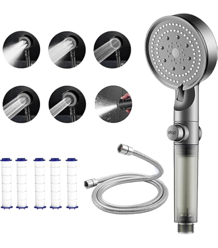 Gemmove Handheld Multi Ionizer Showerhead – Premium Ion Water Anti