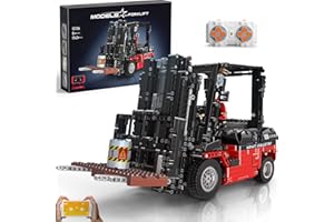 SDXFUWA 13106 Chariot élévateur MOC, télécommande Jouet modèle de Camion élévateur pour Enfants à partir de 8 Ans/Adulte (1,719 pièces)