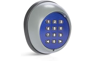 CO-Z Clavier à Code sans Fil pour Système de Sécurité Moteur Ouverture de Portail Domestique Portée 200m Porte Intelligente Intérieur et Extérieur Serrure de Porte sans Clé 433.92MHz