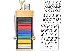 SUMNACON Martial Arts Belt Display Rack with Medals Hanger, Dustproof Taekwondo Karate Belt Display Holder with Trophy Rack Hanging Medal Case for Jiu Jitsu Learner (No Belts)