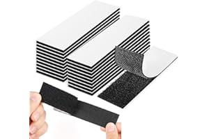 GUIGA Scratch Autocollant Double Face,Bande Agrippantes AdhéSives, Extra Stark Adhésif (Noir, 20mm*100mm)