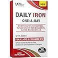 Vit Direct - Daily Iron Supplements - 30 Capsules - with Added Folic Acid & Vitamin B12 - Supports Haemoglobin & Red Blood Cell Function - Reduces Tiredness & Fatigue - Energy Supplements