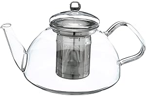 Trendglas Jena Teekanne Theo im traditionellen Design mit Edelstahlsieb, 1.2 L
