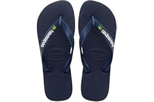 Havaianas - Brasil Logo, Iconic, Comfortable and Durable Flip-Flops, Straps with Brazilian Flag and Non-Slip Sole with Colourful Stripes, Adults Unisex