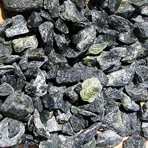25 kg Grüner Serpentin Edel – Splitt Verde16-32 mm Garten Wege & Beet - 3