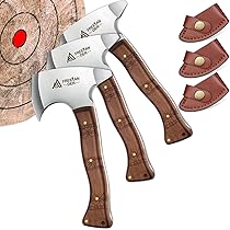Japaknives Ascia Da Campeggio 37,5 Cm - 5 In 1 Con Pietra Focaia, Fischietto E Guaina