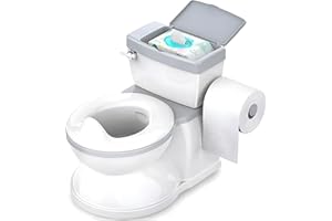 ASENME-BABYBOND Orinal infantil para bebé y niños con sonido de descarga. (Gris)