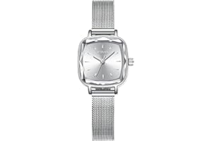 CIVO Montre Femme Acier Inoxydable Rectangle Etanche Analogique Quartz Bracelet Mode Entreprise Élégant Classique
