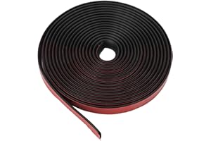 EEEKit 5M/16FT Auto Seal Weather Stripping, Rubber Sealing Strip Trim Cover, for Car Front Rear Windshield Sliding Doors