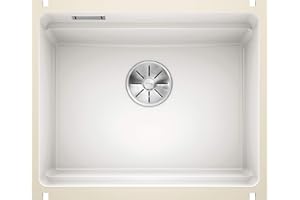 BLANCO ETAGON 500-U – Ceramic Kitchen Sink for 60 cm Wide Base Units – Undermount – White – 525149