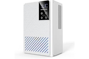 TIPTOP HOME Deumidificatore 2500ML, Deumidificatore Casa Muffa Elettrico, Ultra Silenzioso, Spegnimento Automatico, Purificatore Dell'aria, Contro Umidità e Muffa per Camera da Letto, Bagno, Casa