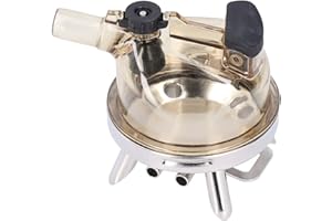 Omabeta Colector de Leche con Tapa Transparente 400ml Material de Grado alimenticio Garra de ordeño Cluster para estación de ordeño de ovejas y Vacas con Base de Acero Inoxidable